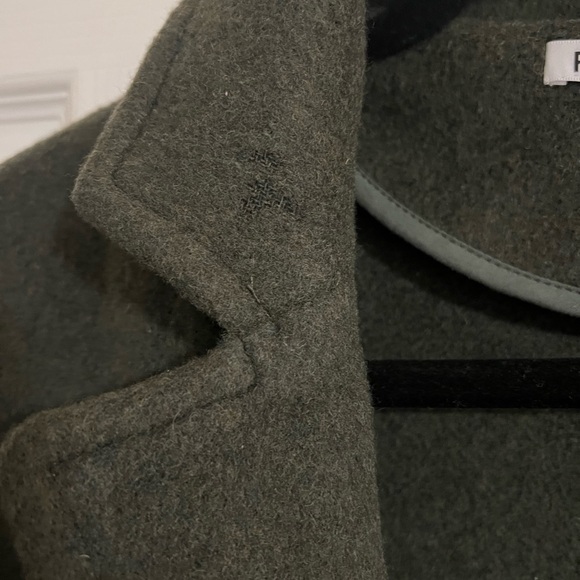Reformation Olive Green wool coat - Picture 3 of 5